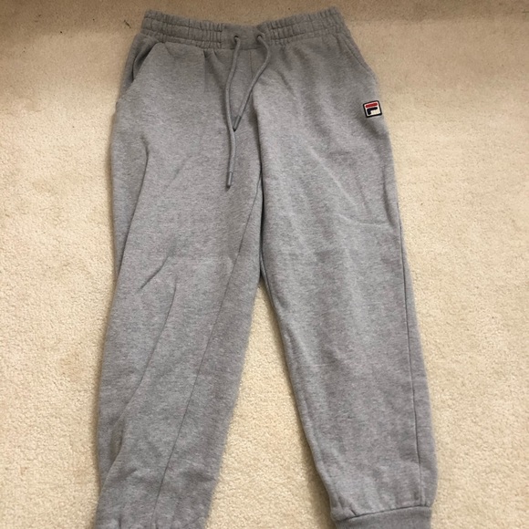 Grey Fila Sweatpants - Picture 2 of 3